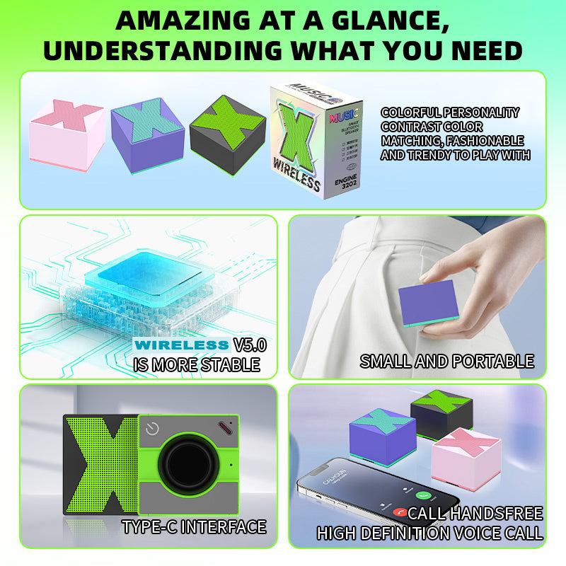 X1 NeonCube™ Wireless Bluetooth Speaker