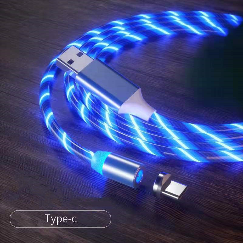 LED Magnetic Charging Cable Streamer Fast Charging Cable