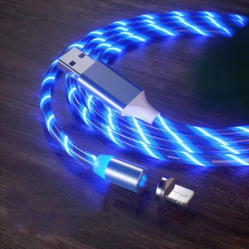LED Magnetic Charging Cable Streamer Fast Charging Cable