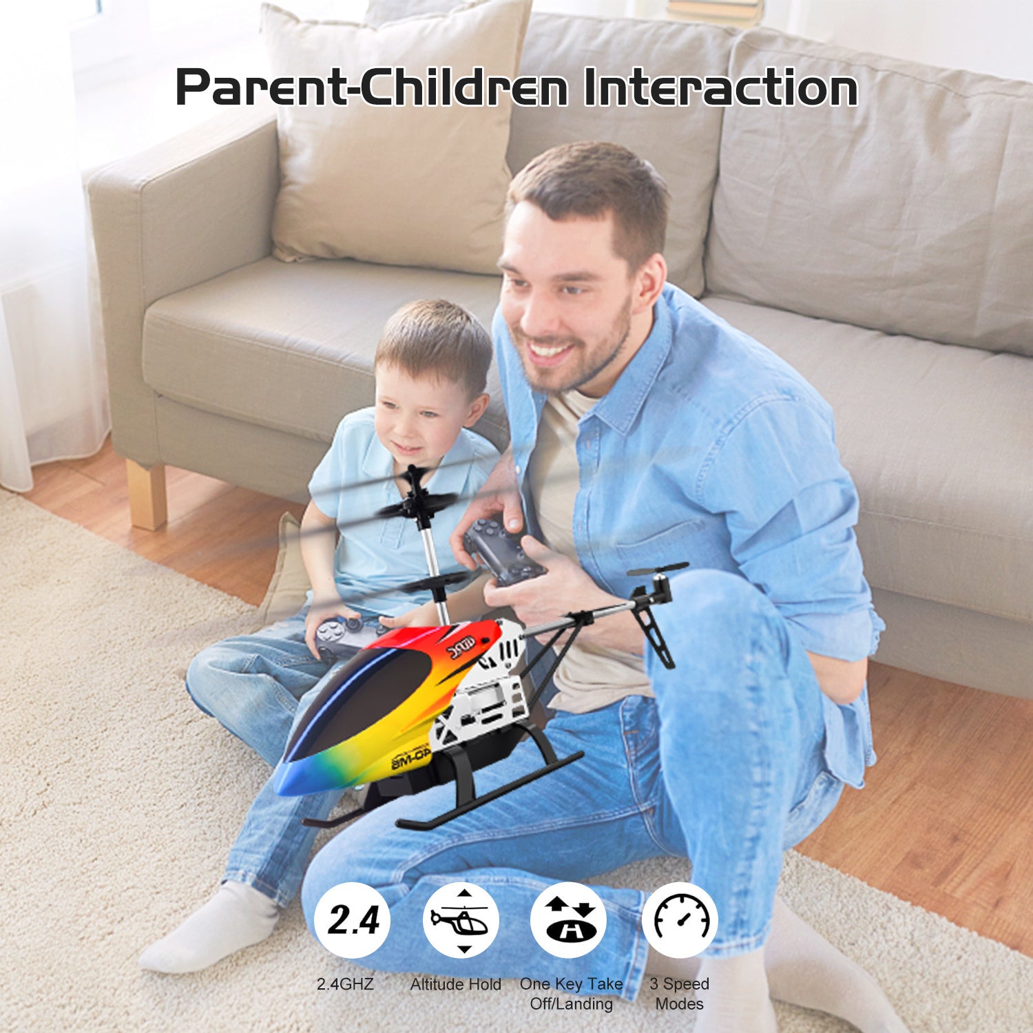 4DRC M5 RC Helicopter For Kids 3-12 And Beginners