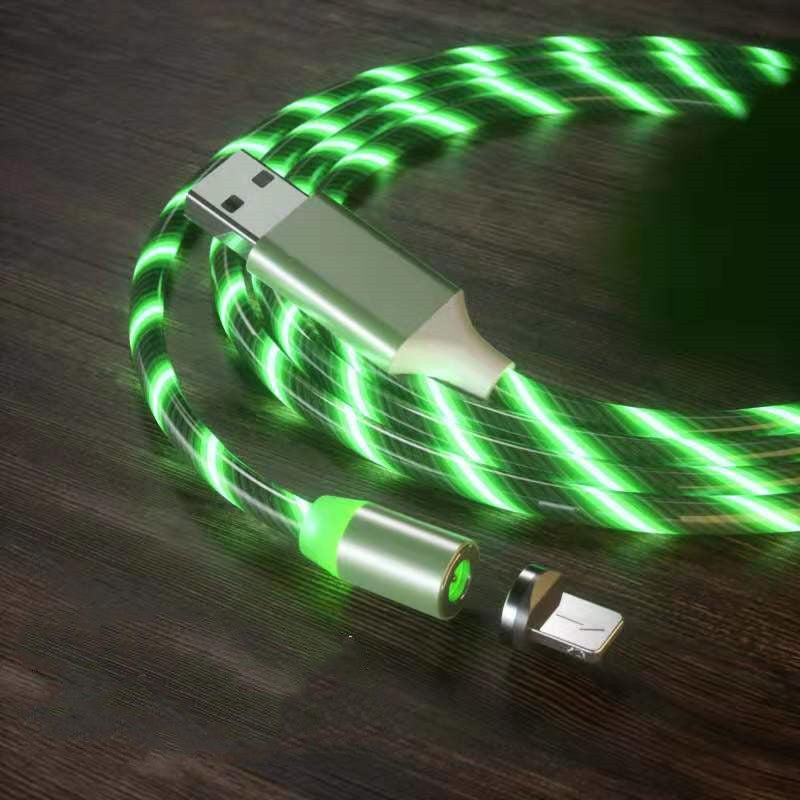 LED Magnetic Charging Cable Streamer Fast Charging Cable