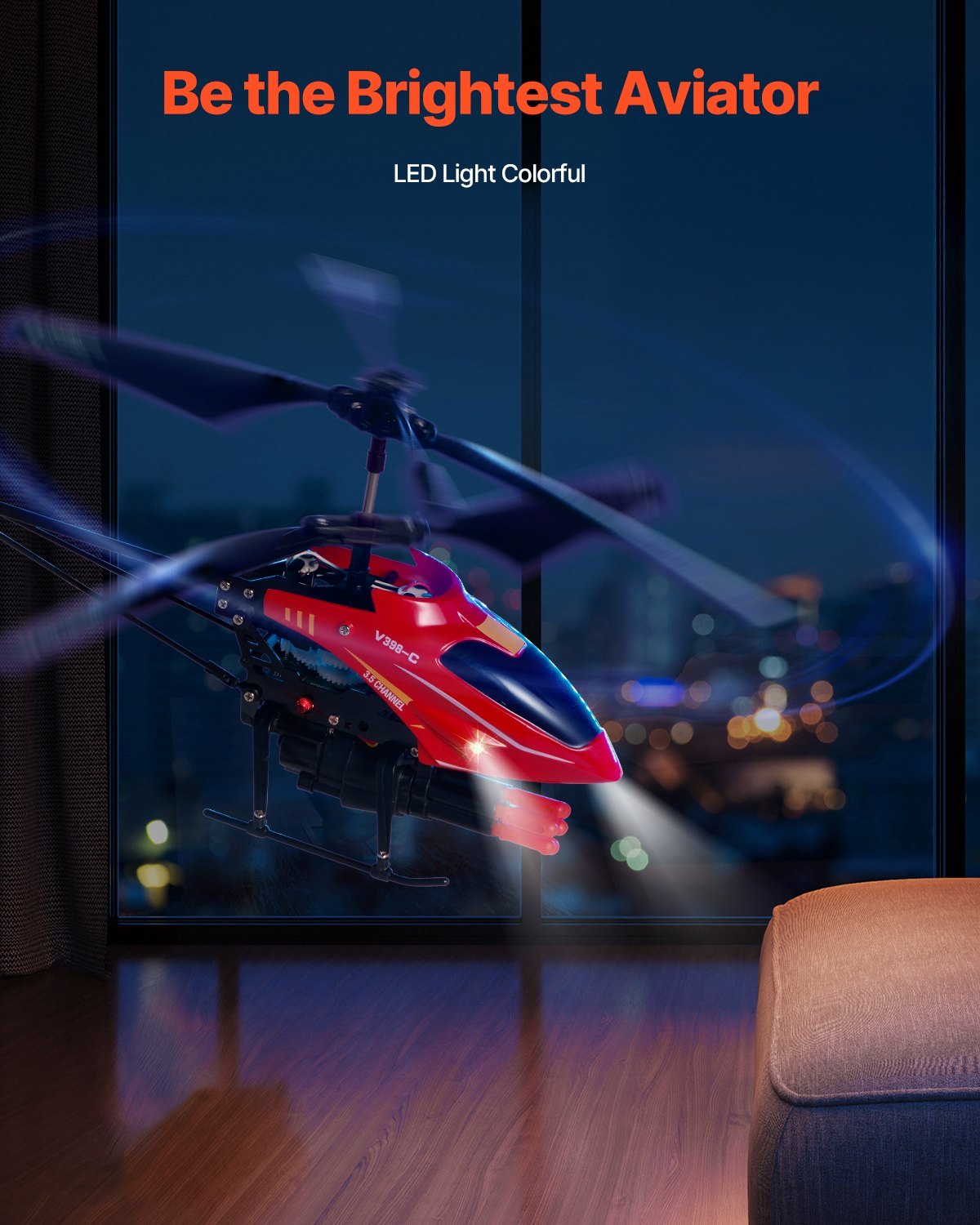 AeroStrike 3.5 Channel RC Helicopter — Stable Flight, Precision Control