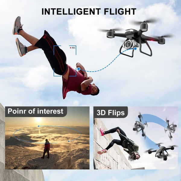 4DRC V14 Pro 6K Dual-Camera Drone — GPS, Foldable, Long-Range FPV Quadcopter Wifi