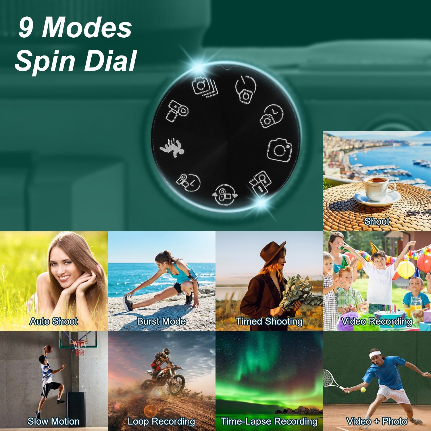 1Pc 5K 75MP Digital Camera For Photography